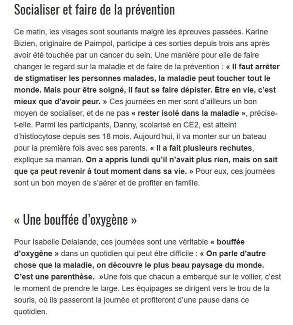 Ouest France du 5 mai 2025